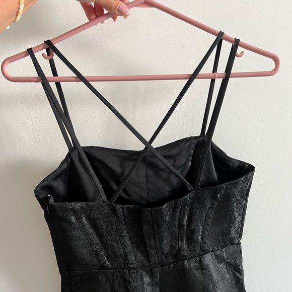 Black Strappy Corset Dress - Picture 4 of 5